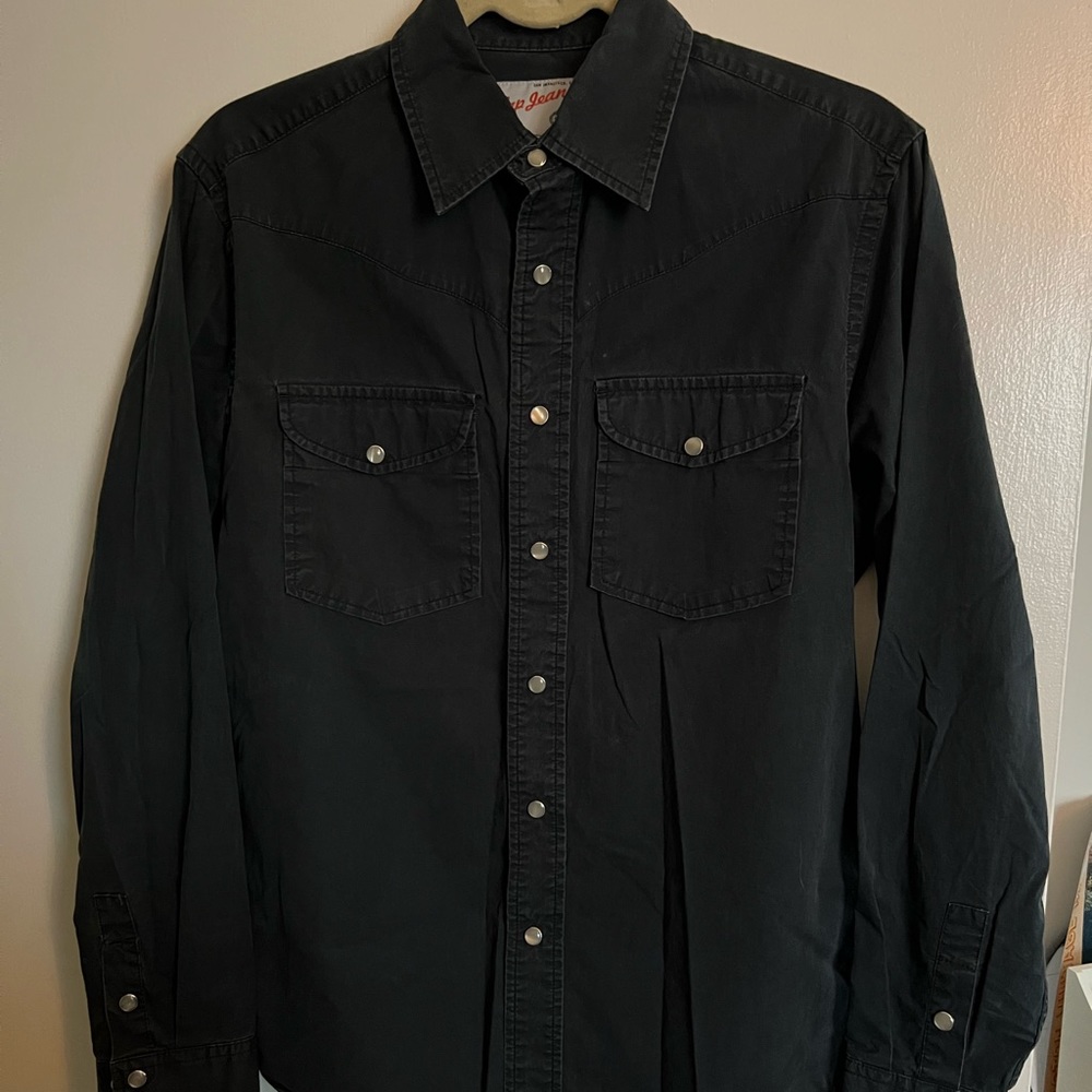 Navy Button Down - image 2